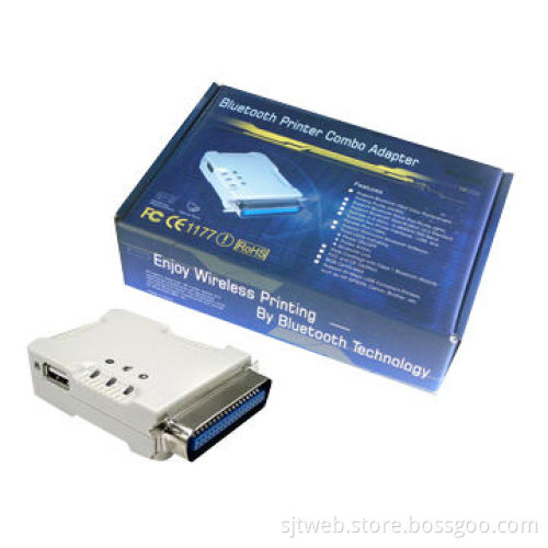Wireless Bluetooth Printer Combo Adapter with USB B-type and IEEE 1284 Port